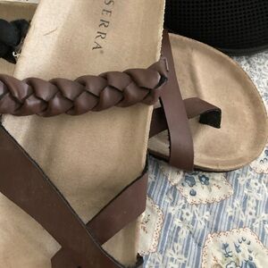 Serra Tan Braided Sandals